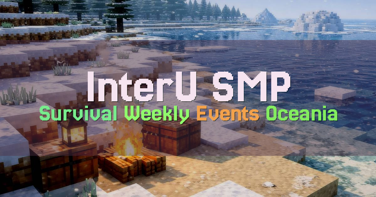 Banner for InterU SMP Oceania Classic Survival (iusmp.org)