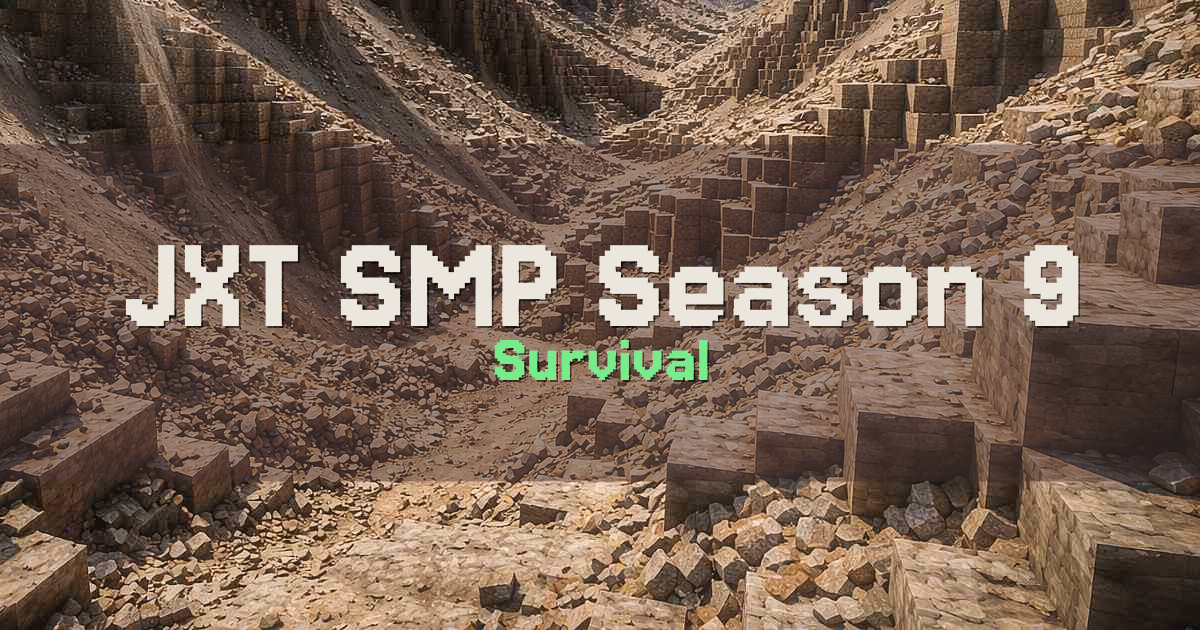 JXT SMP Season 9 Survival Minecraft server