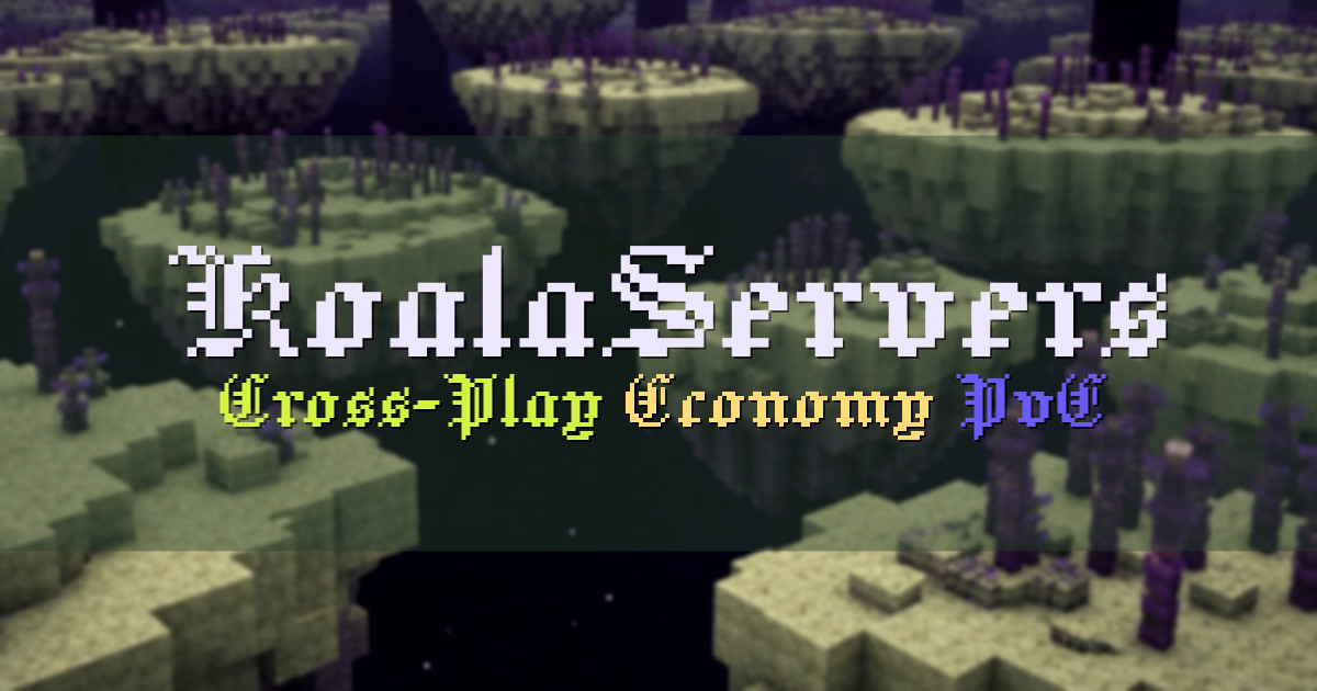 Banner for KoalaServers Cross Play Australian Economy PvE Network (play.koalaservers.net)