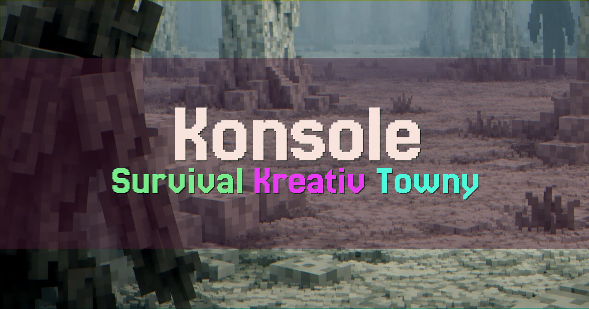 Banner for Konsole Survival og Kreativ med oppdrag (mc.konsole.no)
