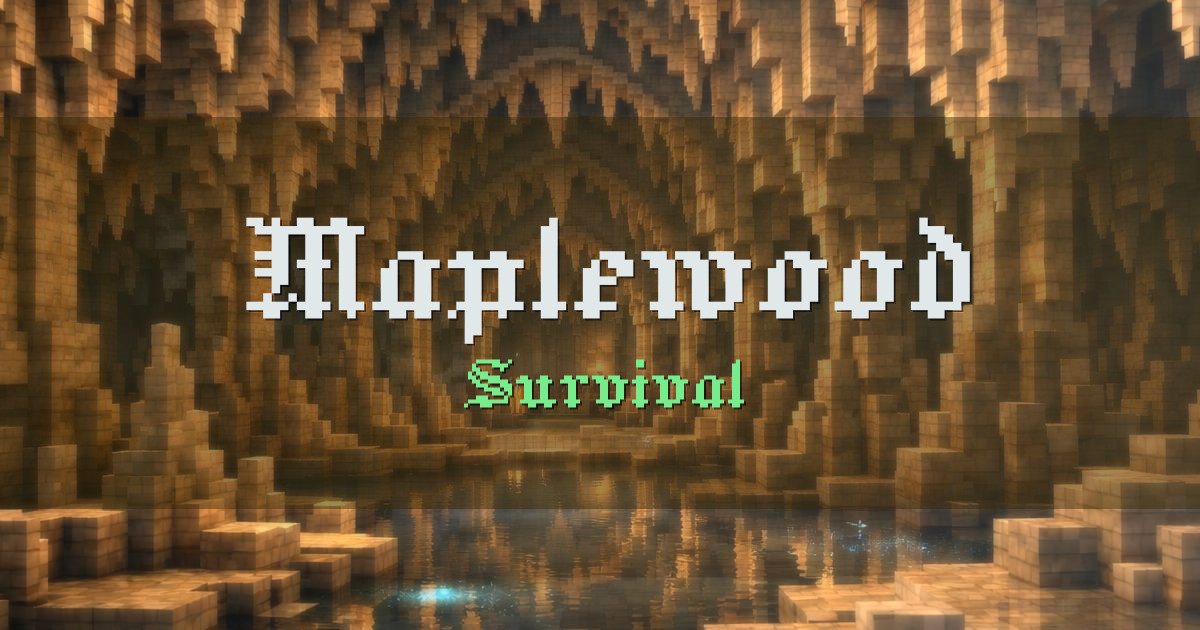 Banner for Maplewood Survival (play.maplewoodmc.com)