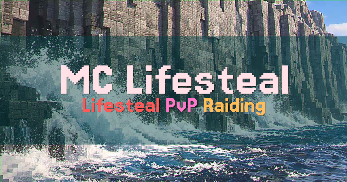 Banner for MC Lifesteal True Lifesteal Vanilla SMP (lifestealmc.us)