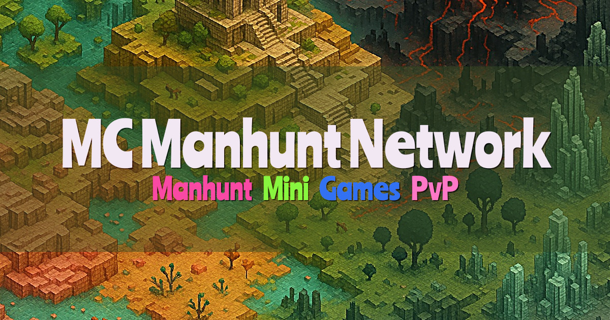 Banner for MC Manhunt Network Manhunt and Competitive Modes (play.mcmanhunt.com)