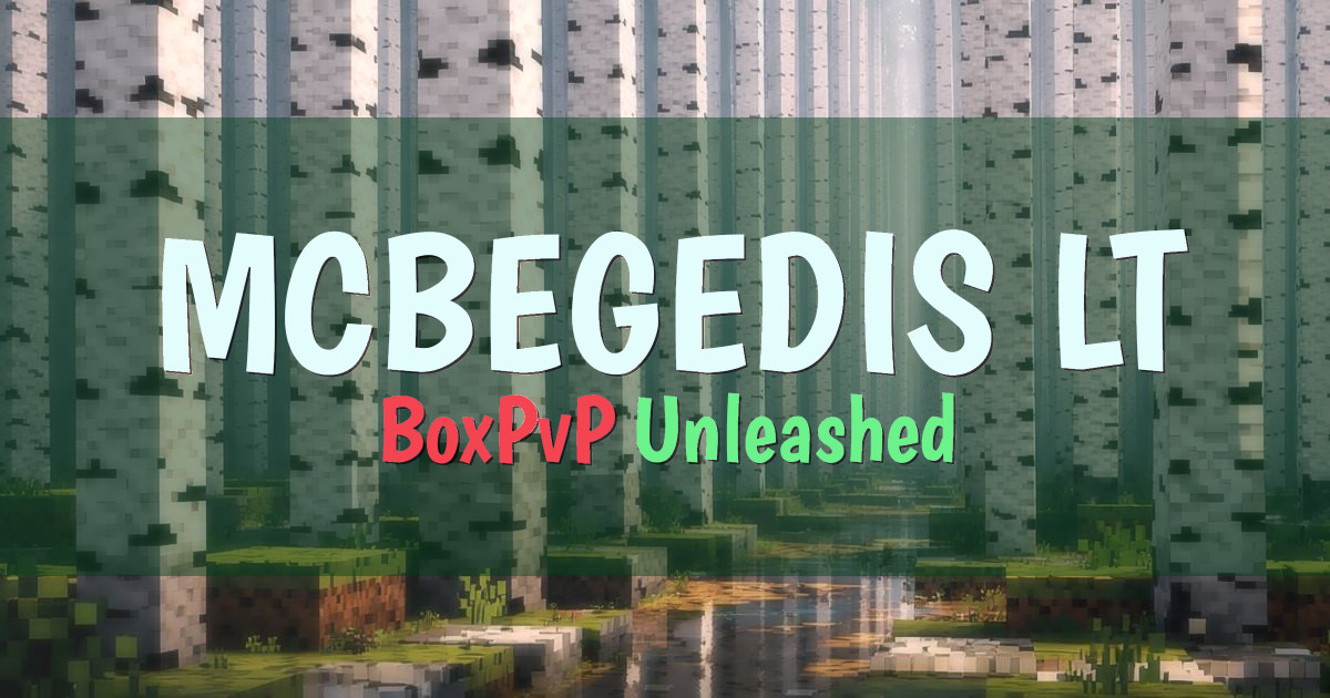 MCBEGEDIS.LT BoxPvP Minecraft server