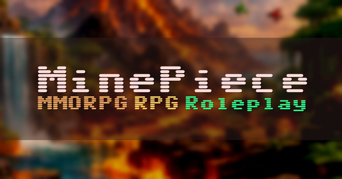 Banner for MinePiece One Piece Inspired MMORPG Adventure (mc.minepiece.net)
