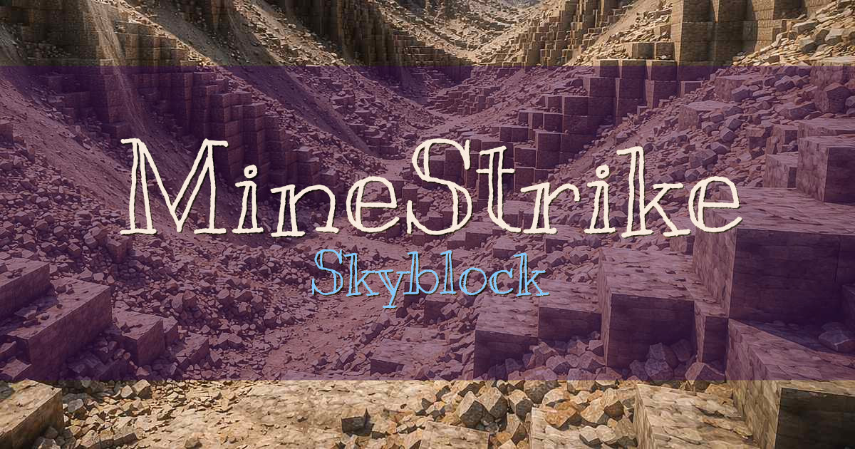 MineStrike Skyblock Minecraft server