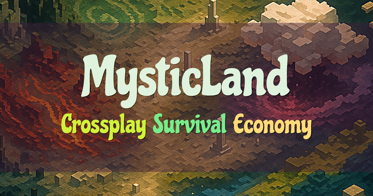 Banner for MysticLand Network Java y Bedrock (play.mysticland.site)