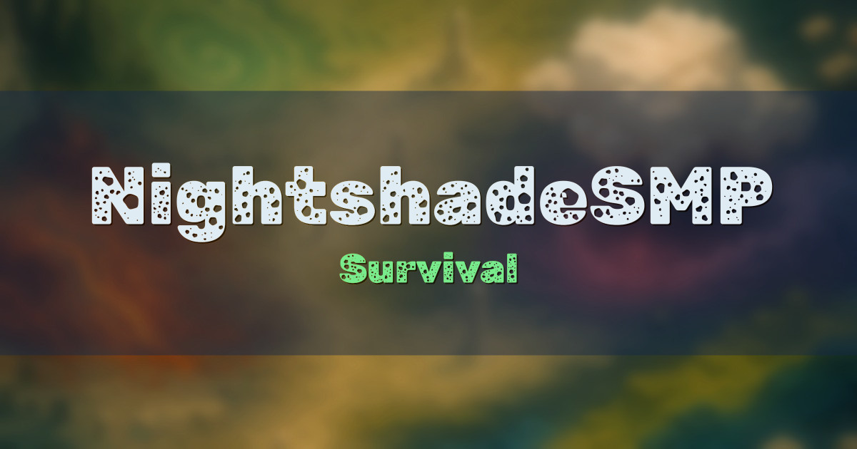 Banner for NightshadeSMP Survival (play.nightshadesmp.net)