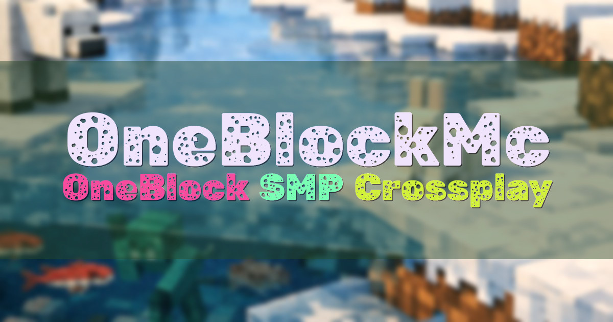 Banner for OneBlockMc OneBlock SMP with Quests Crossplay (oneblockmc.net)