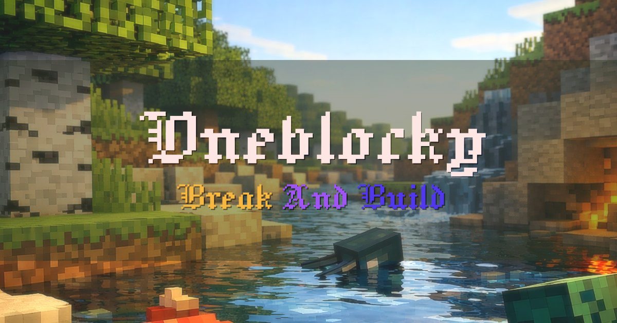 Oneblocky OneBlock Minecraft server