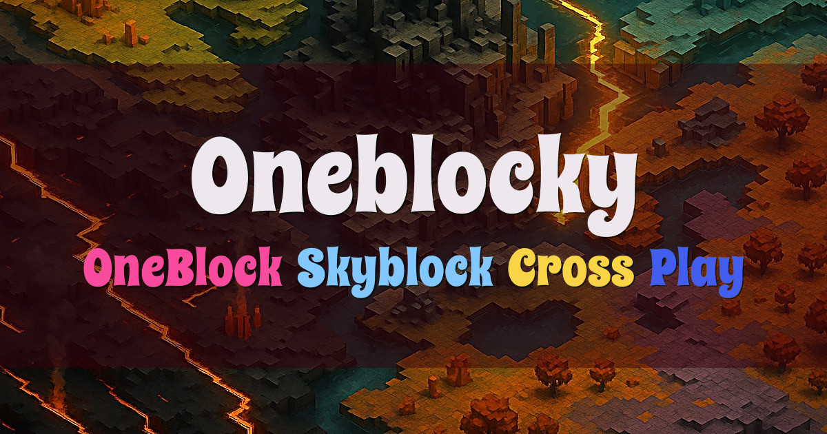 Banner for Oneblocky OneBlock Skyblock Progression (org.oneblocky.com)