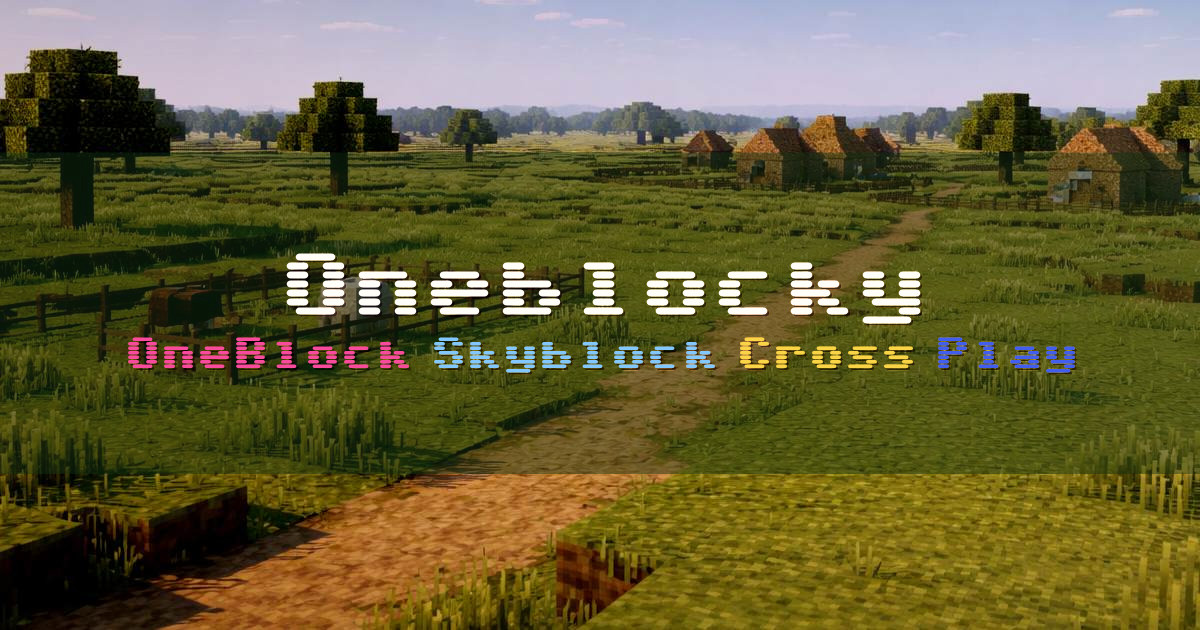 Banner for Oneblocky OneBlock SkyBlock with Cross Play