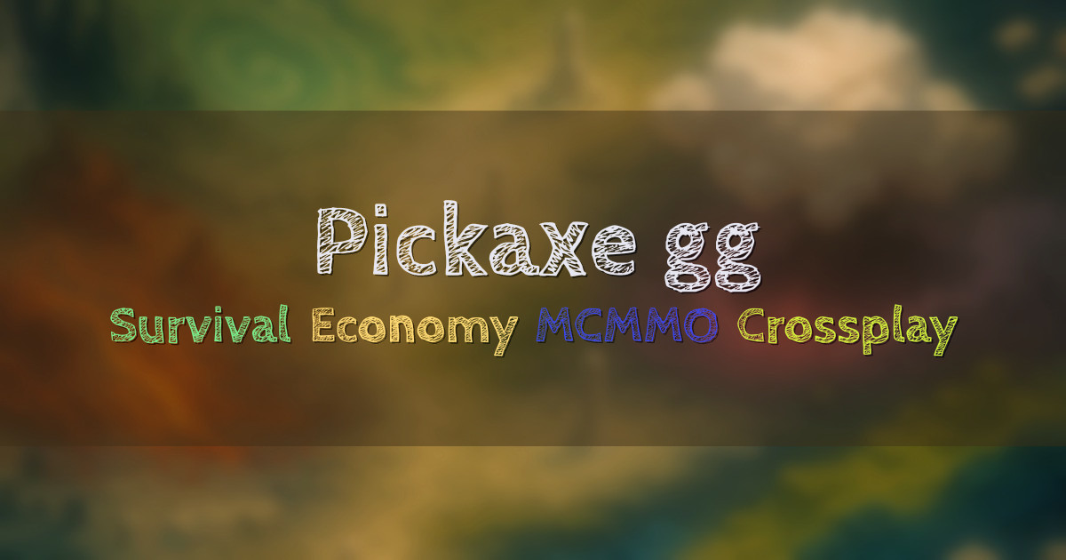 Banner for Pickaxe.gg Custom Survival Economy (play.pickaxe.gg)