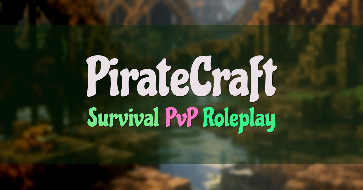 Banner for PirateCraft Permanent Map Survival (mc.piratemc.com)