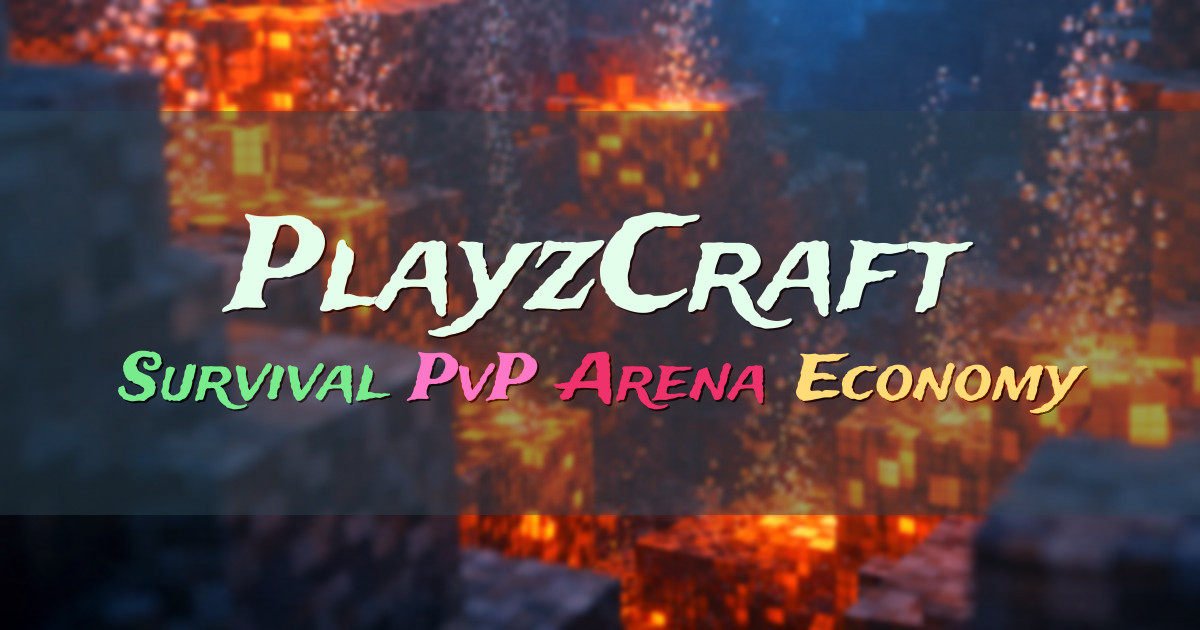 Banner for PlayzCraft Survival with PvP Arena and Economy (playzcraft.jo3.org)