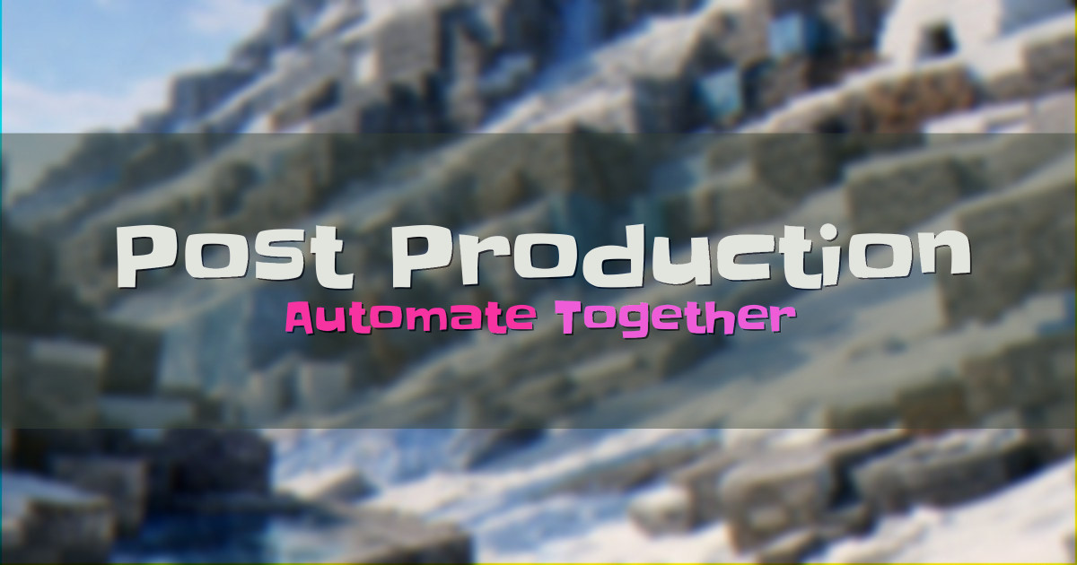 Post Production Modded Minecraft server