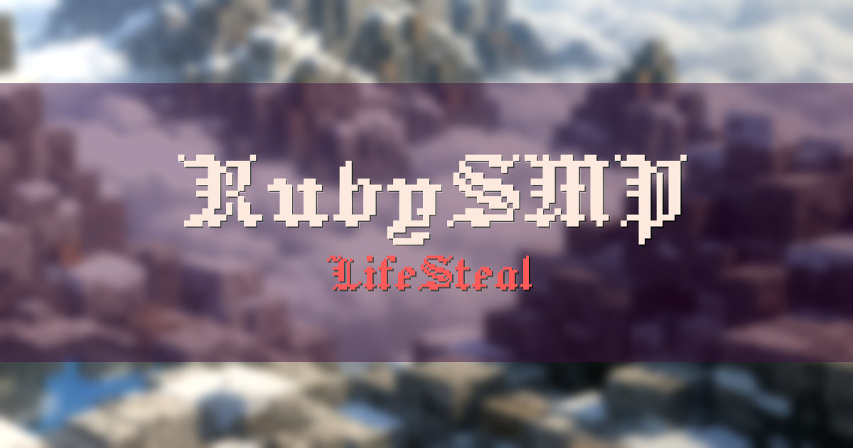 Banner for RubySMP LifeSteal