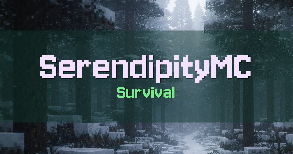 Banner for SerendipityMC Survival (play.serenmc.org)