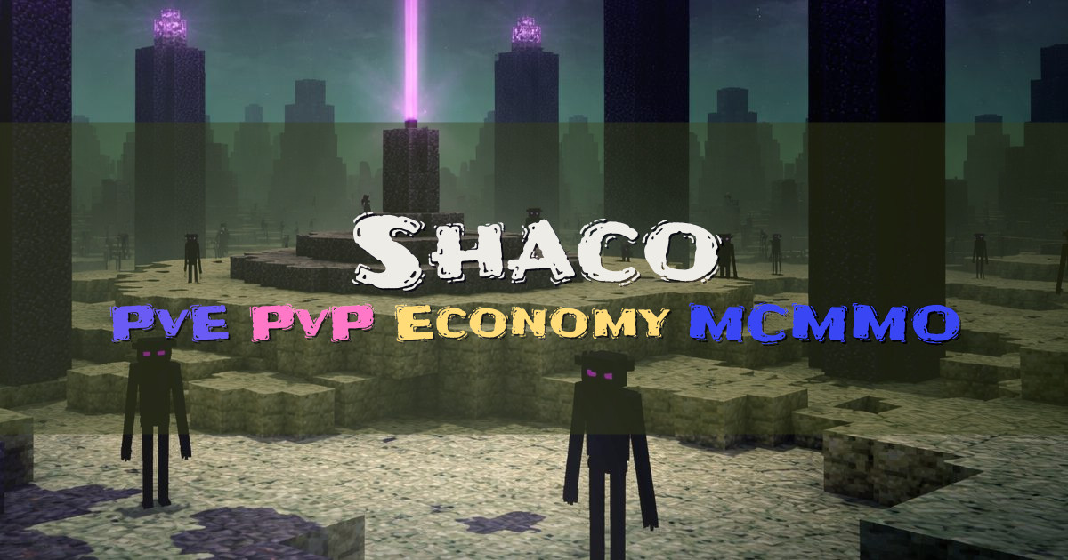 Banner for Shaco Network PvE PvP Economy MCMMO Roleplay (shaco.dk)