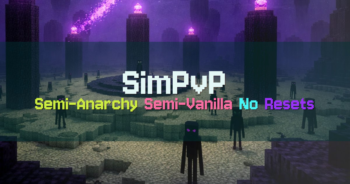 Banner for SimPvP Semi Anarchy No Reset World (simpvp.net)
