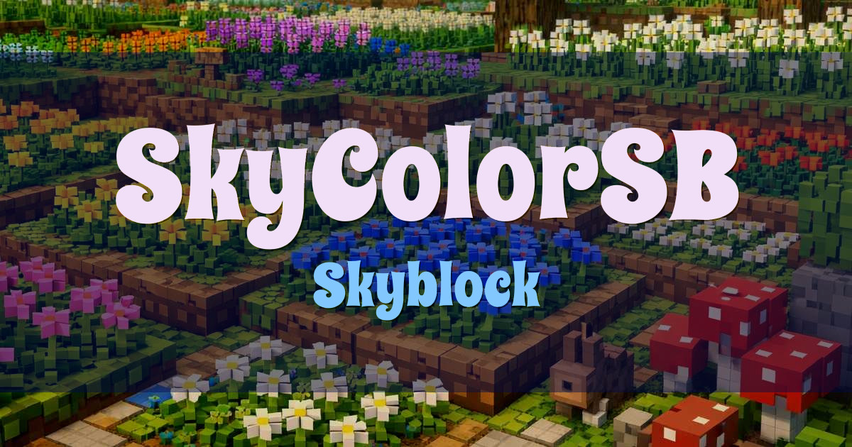 SkyColorSB Skyblock Minecraft server