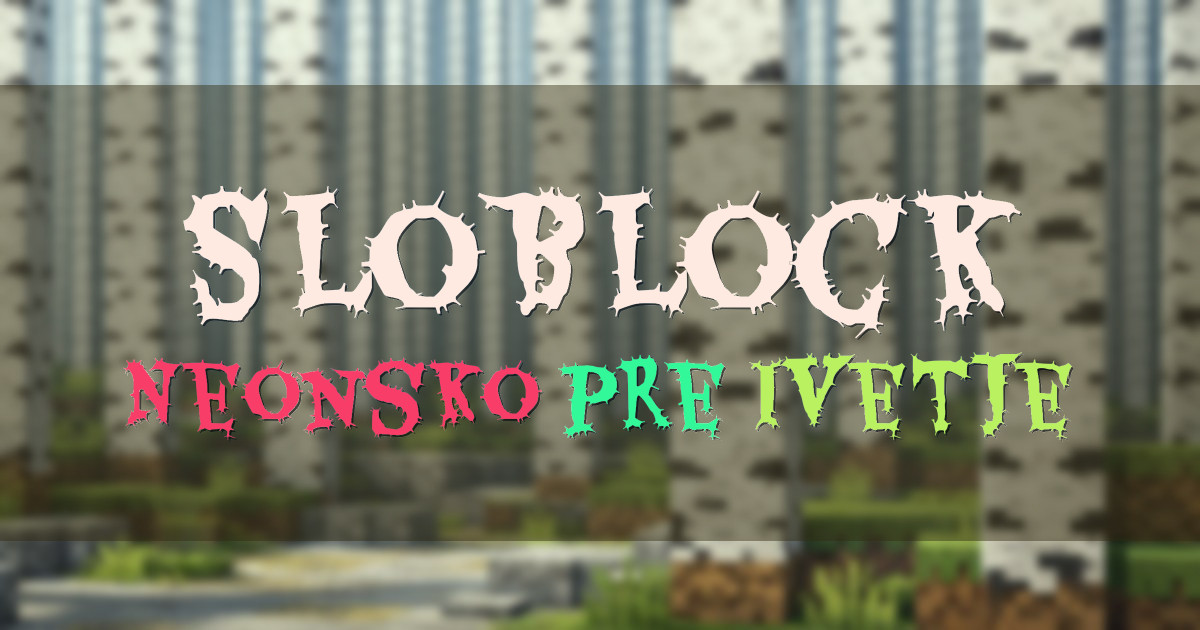 SloBlock Survival Minecraft server