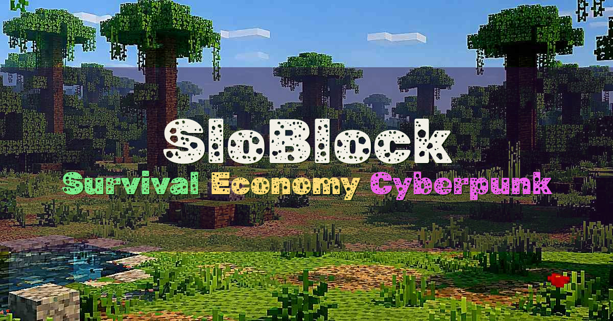 Banner for SloBlock Survival Wonderland Cyberpunk Season (play.sloblock.eu)