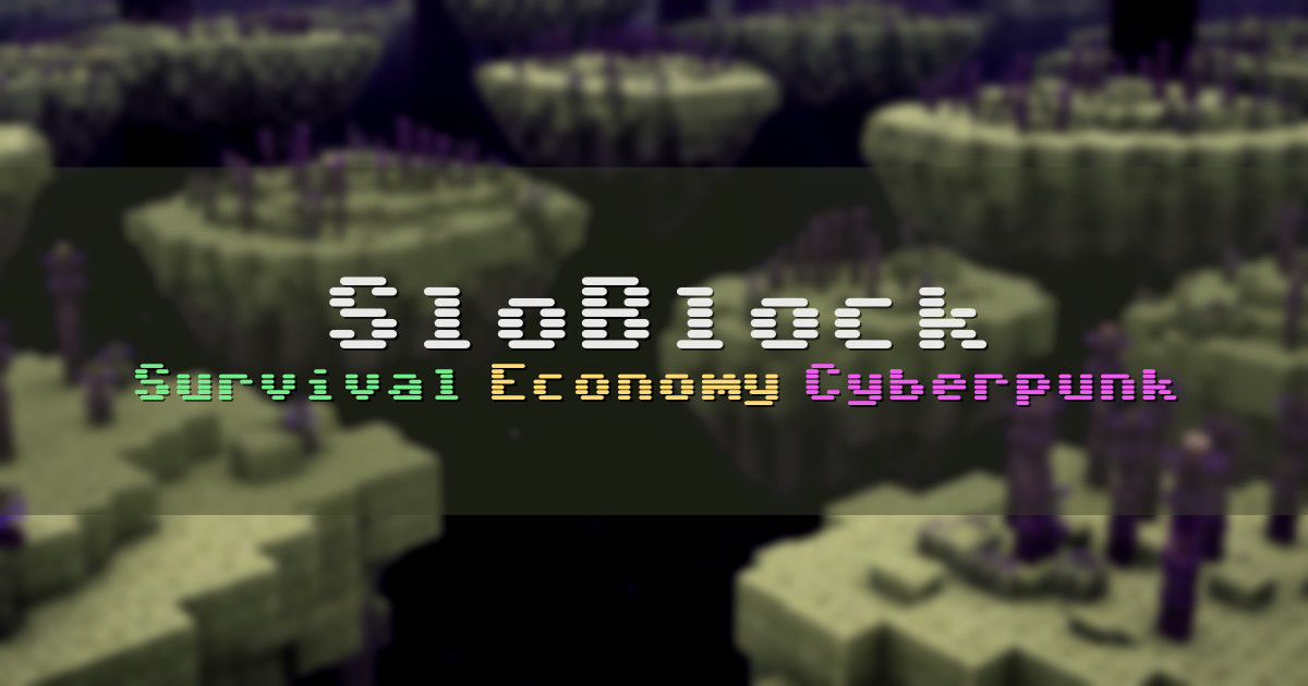 Banner for SloBlock Survival Wonderland Cyberpunk Season (play.sloblock.eu)