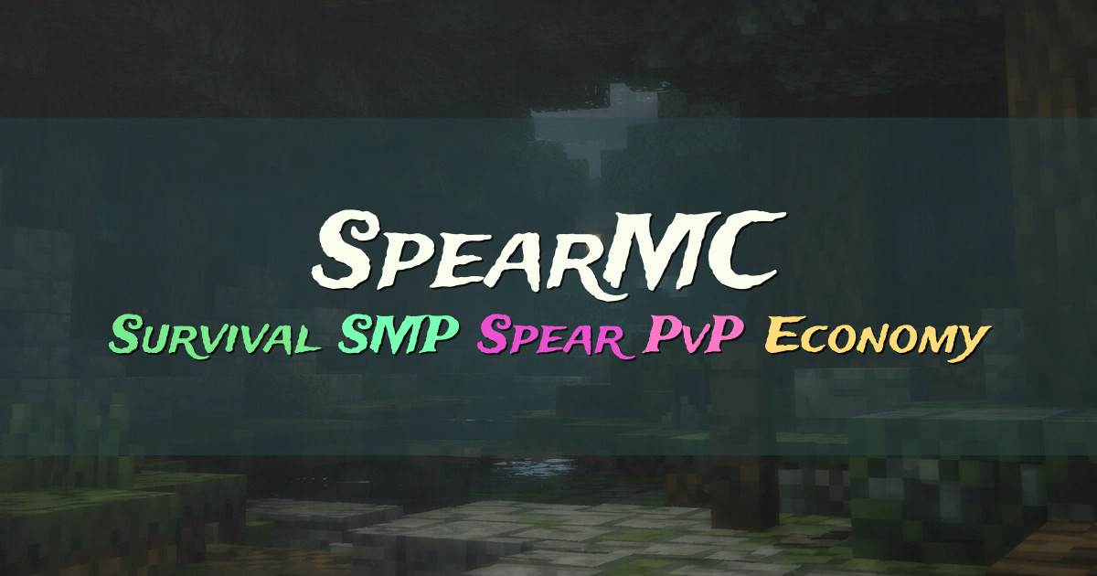 Banner for SpearMC Survival SMP with Spear PvP (spearmc.net)