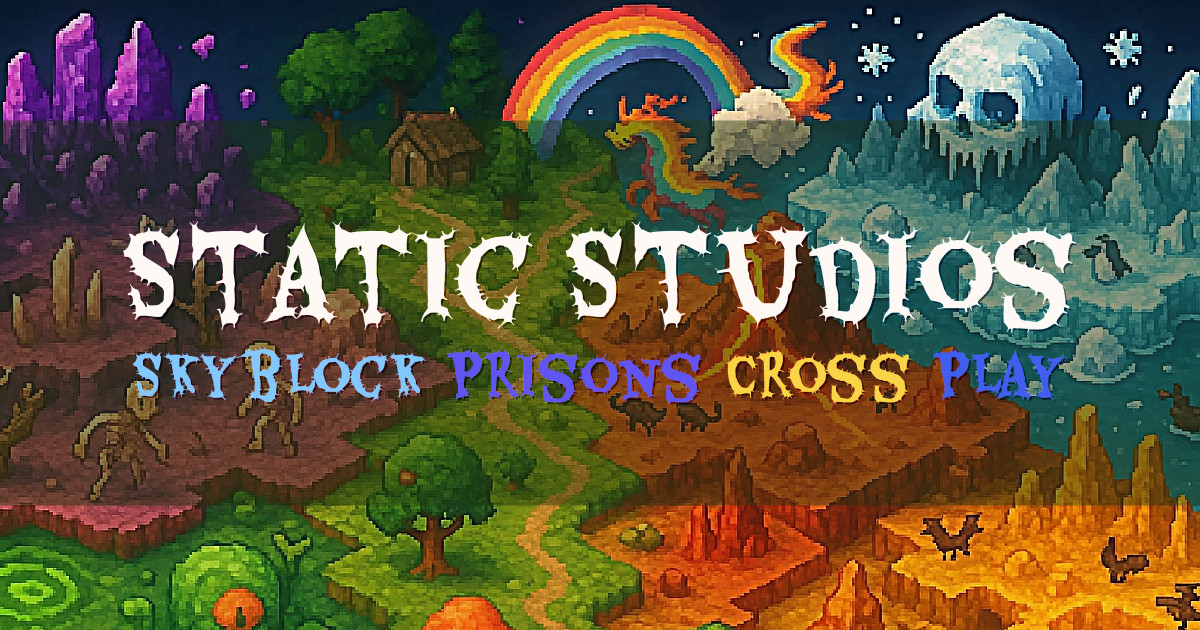 Banner for Static Studios Skyblock and Prisons (play.staticstudios.net)