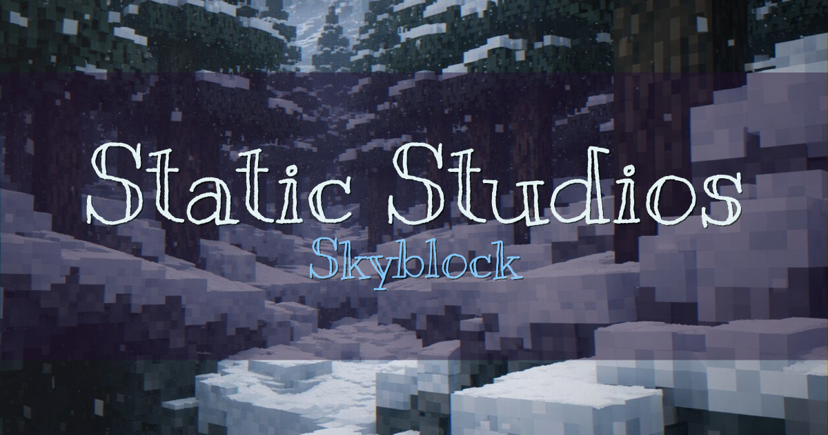 Banner for Static Studios Skyblock