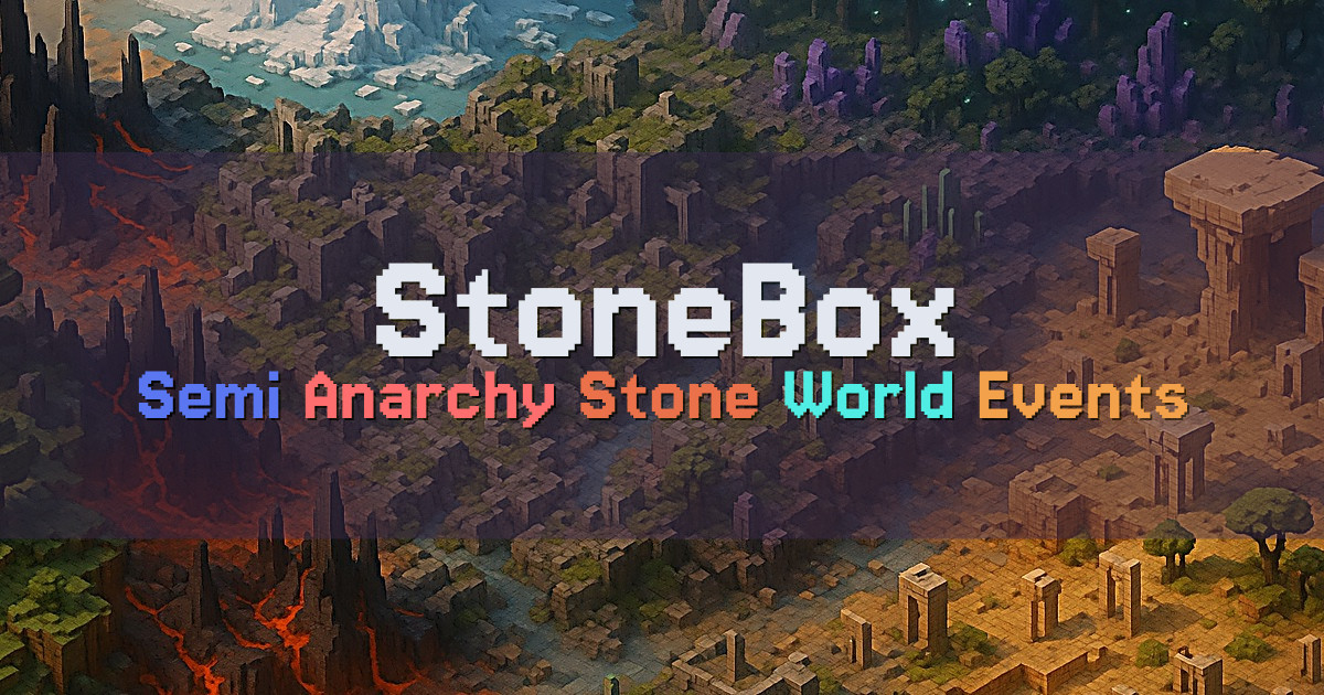 Banner for StoneBox Semi Anarchy Stone Only Survival (stonebox.us.to)