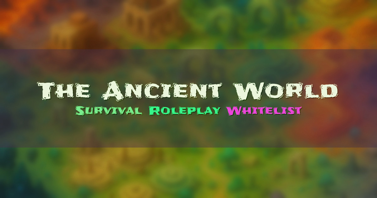 Banner for The Ancient World Narrative Roleplay Survival Since 2010 (play.mctaw.com)