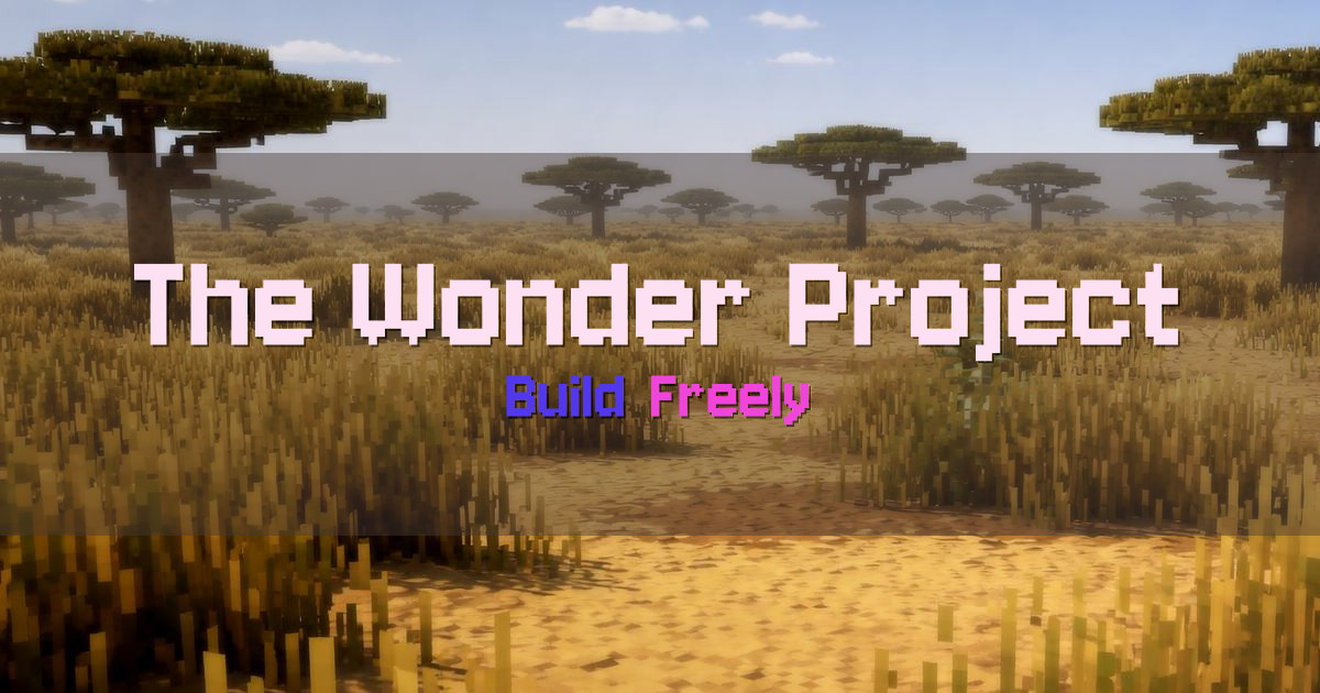 The Wonder Project Survival Minecraft server