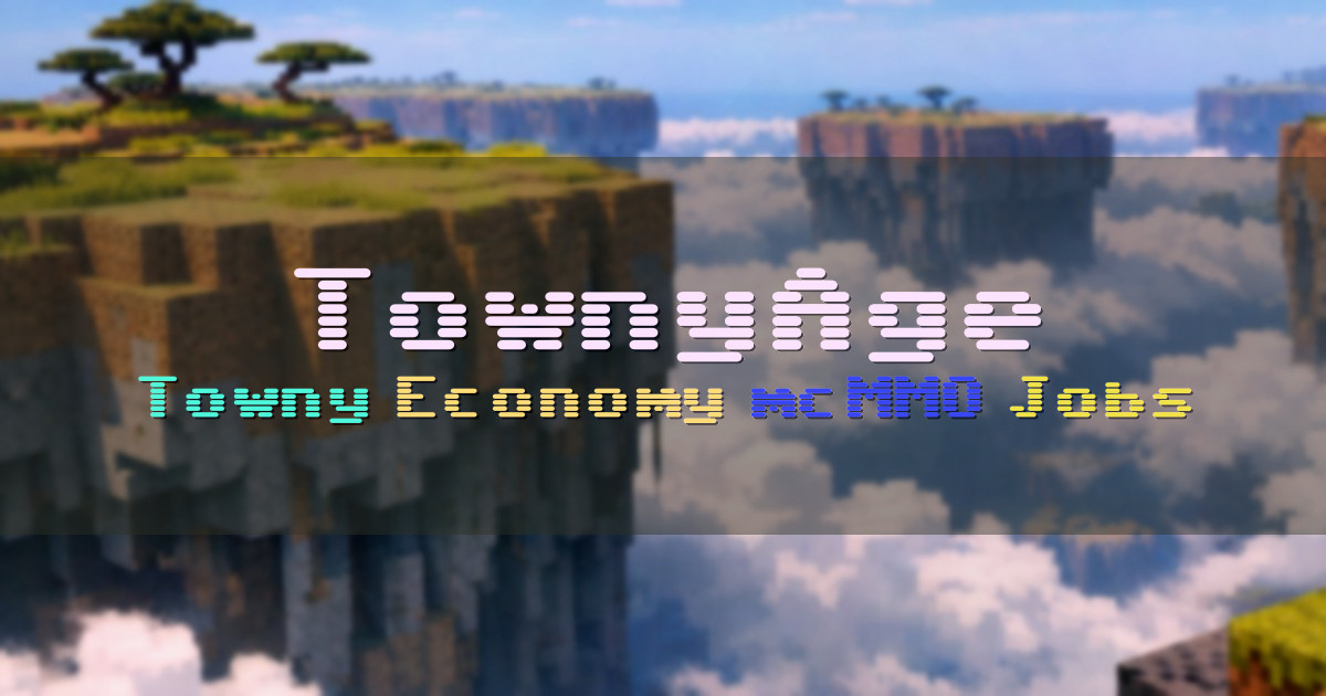 Banner for TownyAge Towny Survival with Economy and Progression (play.townyage.com)