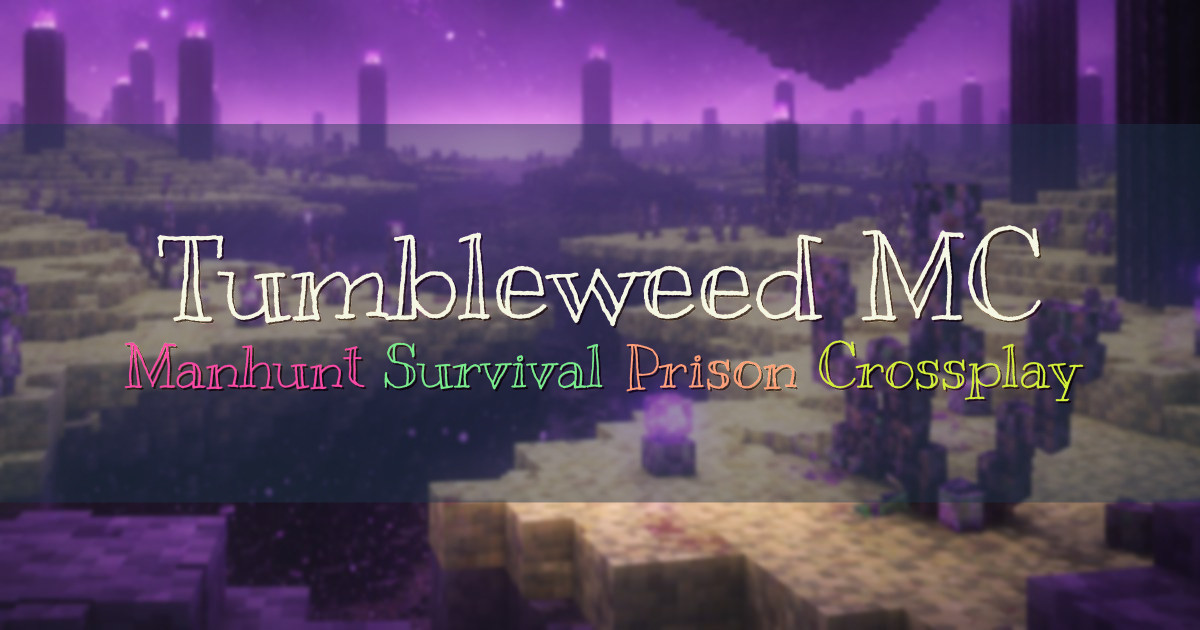 Banner for Tumbleweed MC Manhunt and Survival Prison (tumbleweedmc.com)