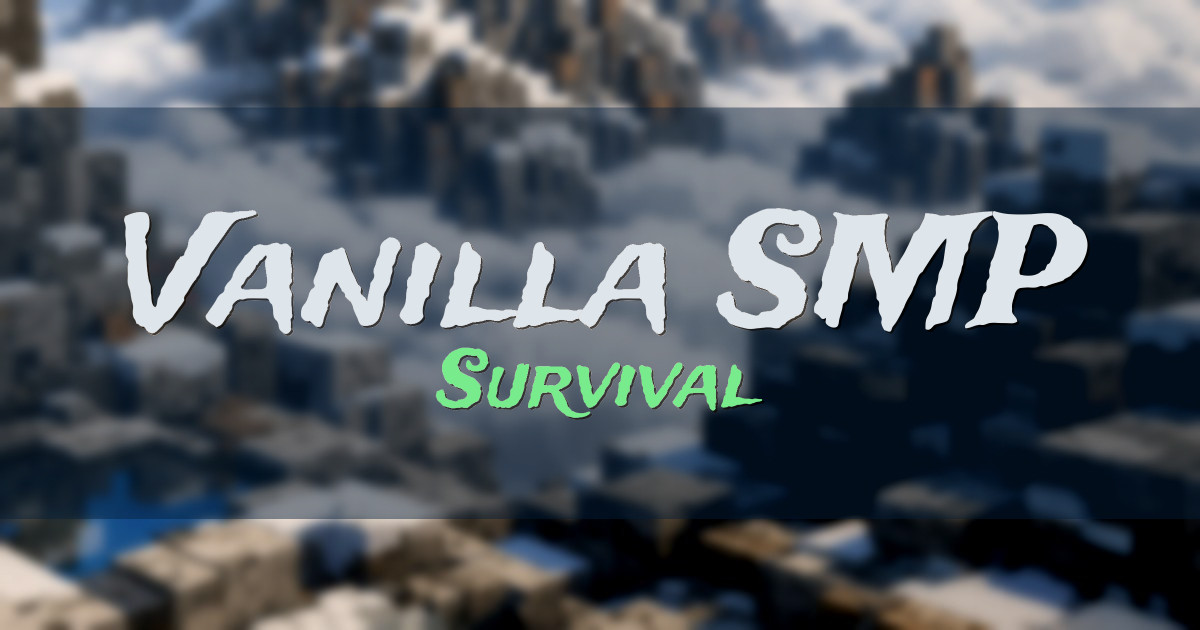 Vanilla SMP Survival Minecraft server