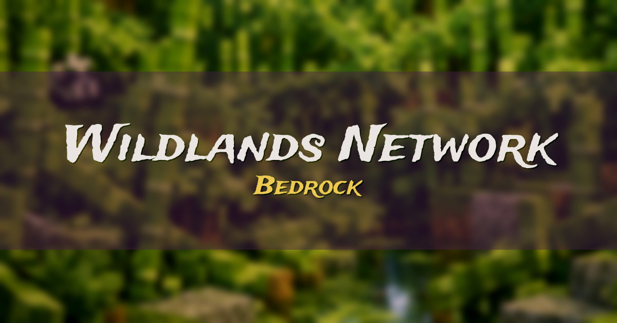 Wildlands Network Bedrock Minecraft server
