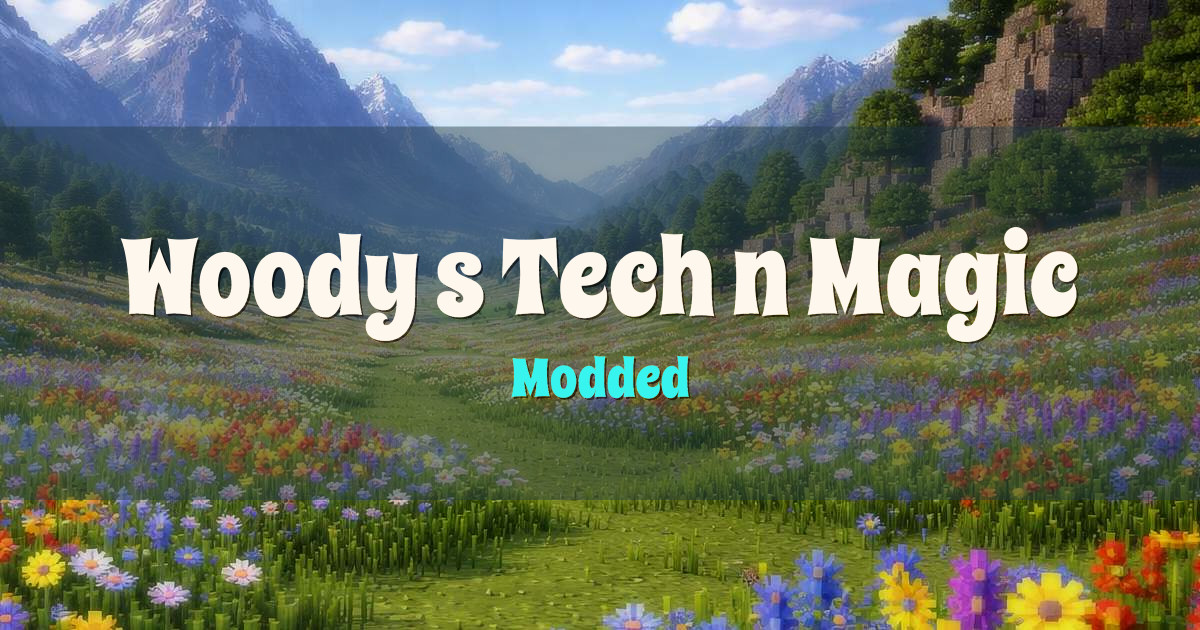 Woody’s Tech n Magic Origins RPG Server Modded Minecraft server