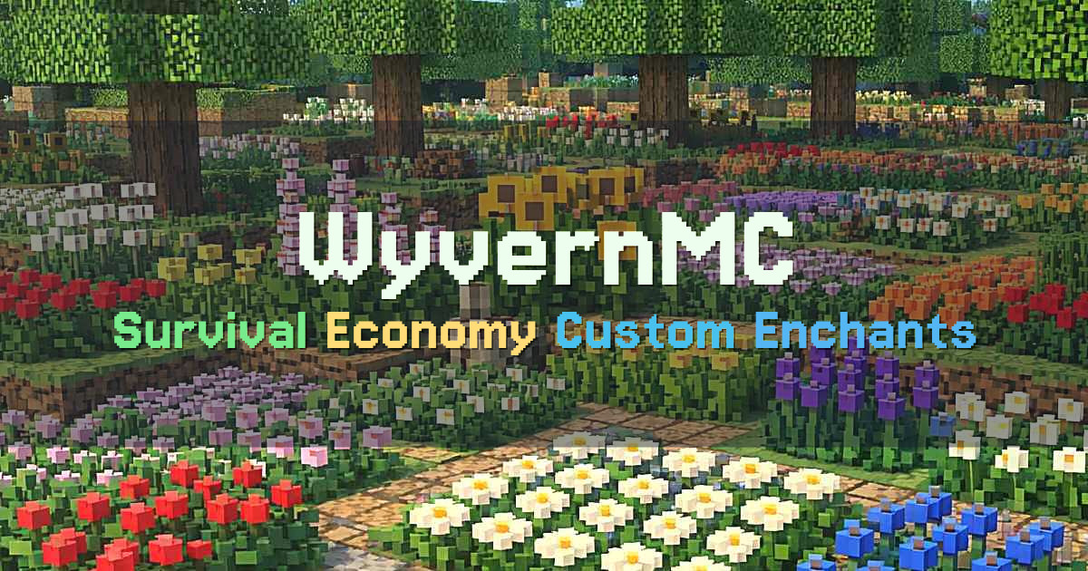 Banner for WyvernMC Survival SMP with Economy and Custom Enchants (play.wyvernmc.org)