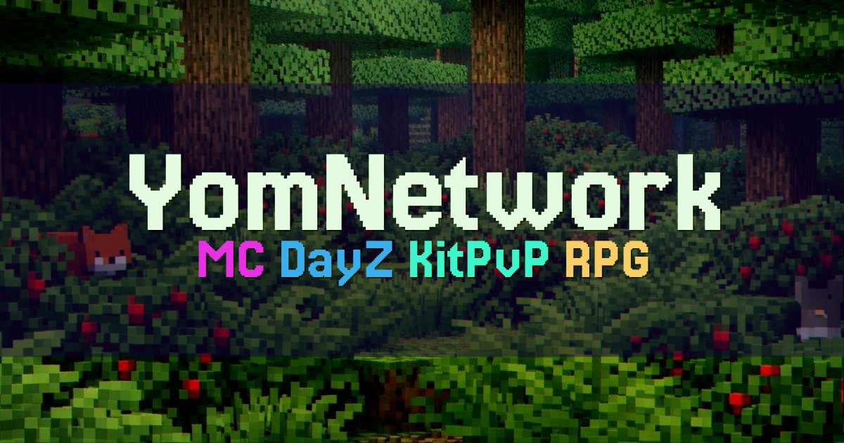 Banner for YomNetwork MC DayZ WarZone PvP Infernal Realms (play.yomnetwork.ca)