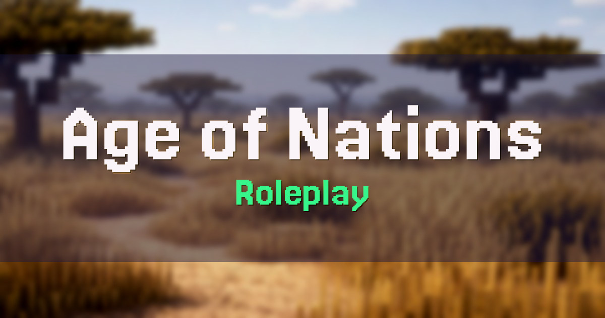 Age of Nations Roleplay Minecraft server