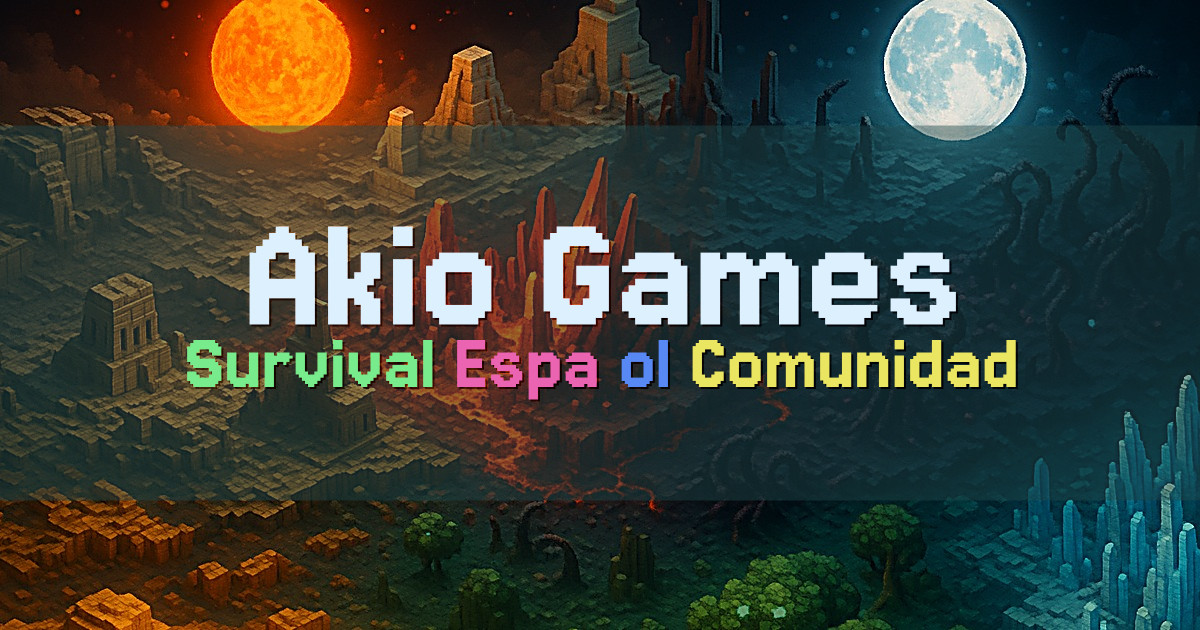 Banner for Akio Games Survival en español (mc.akiogames.com)