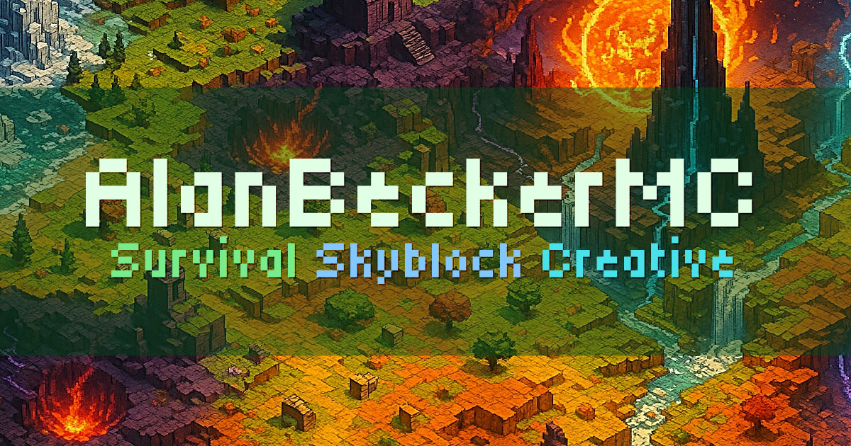 Banner for AlanBeckerMC Official Minecraft Server with Survival Skyblock and Creative (play.alanbecker.net)