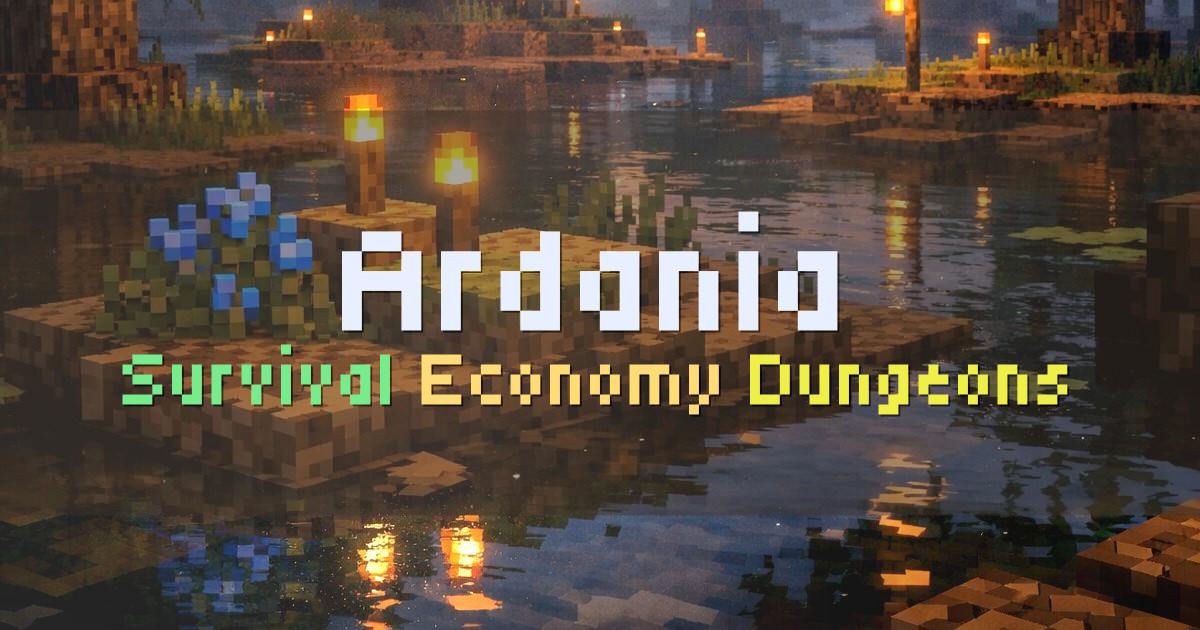 Banner for Ardania Survival mit Economy und Dungeons (server.ardania.de)