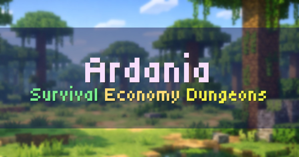 Banner for Ardania Survival mit Farmwelten und Dungeons (server.ardania.de)