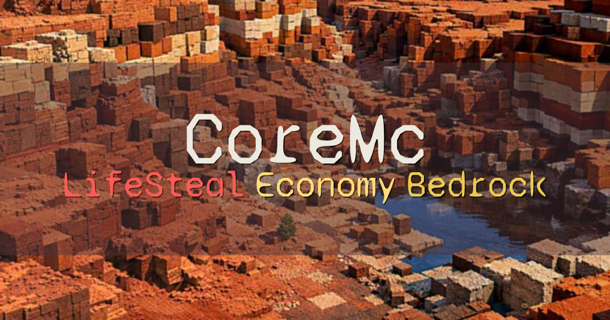 Banner for CoreMc Lifesteal with Kits Economy and Bedrock Support (coremc.tech)