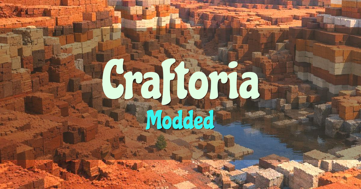 Banner for Craftoria Modded (craftoriaeu1.aoe-labs.com)