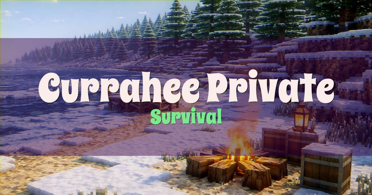 Banner for Currahee Private Worlds Vanilla Survival Community Survival (mc.currahee.cz)
