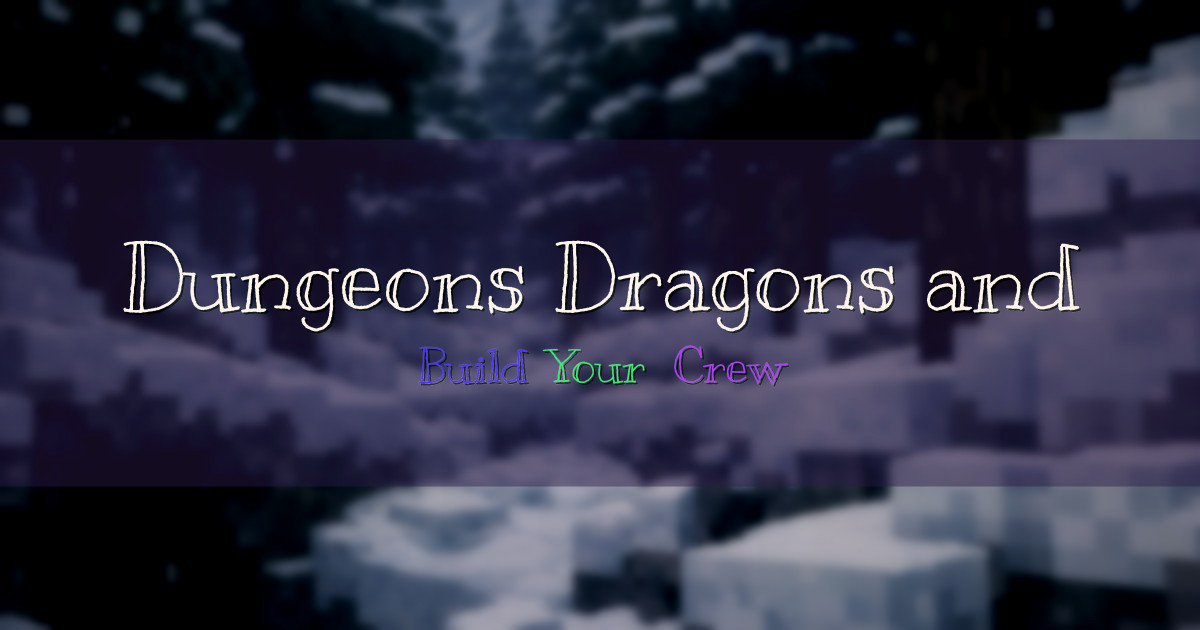 Dungeons Dragons and Space Shuttles Survival Minecraft server